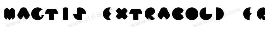 Magtis ExtraBold fre字体转换